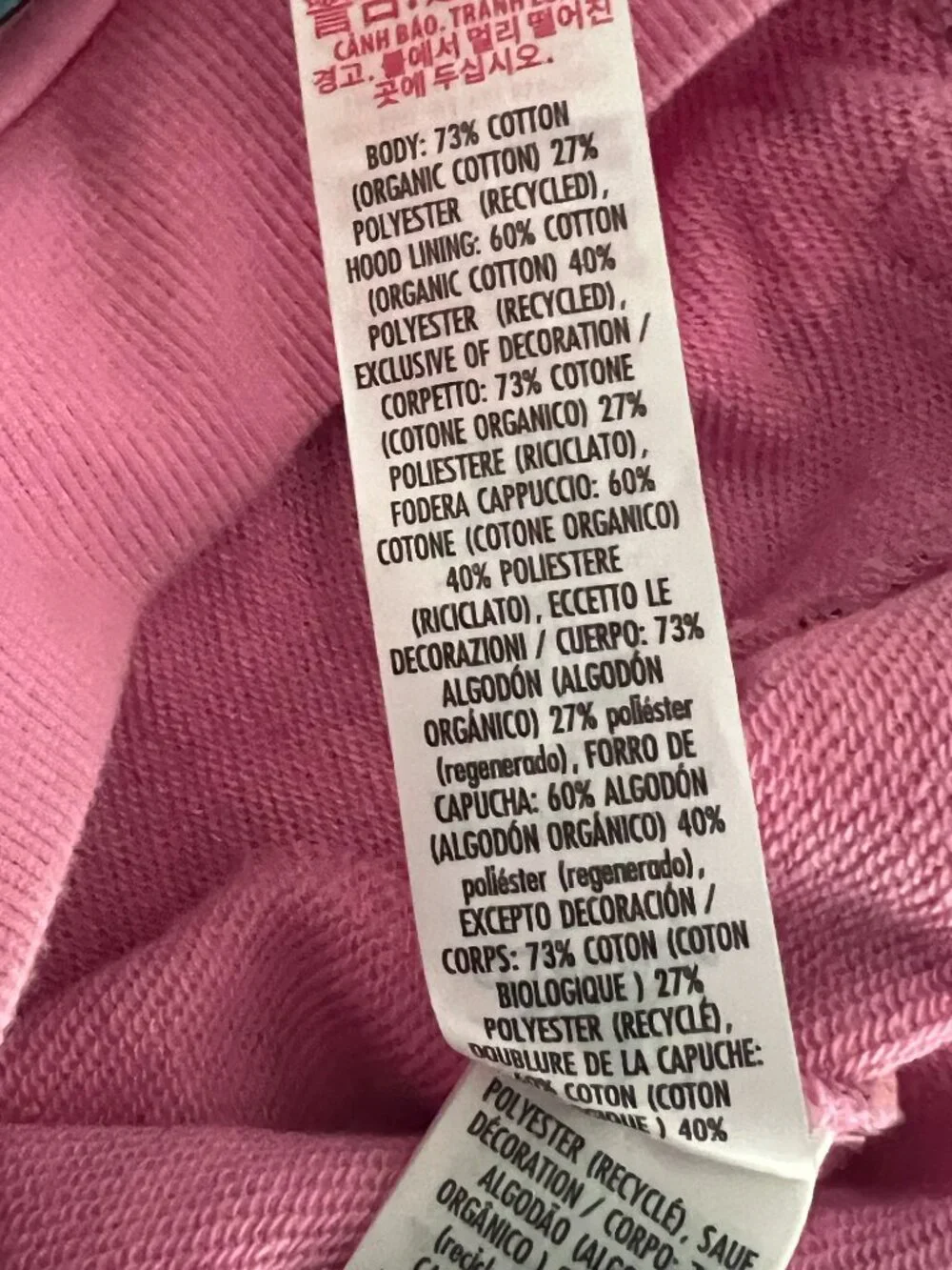 Disneyland Disney Eats Pink Half Zip Pullover Hoodie Hooded Sweatshirt Size M - Picture 11 of 12